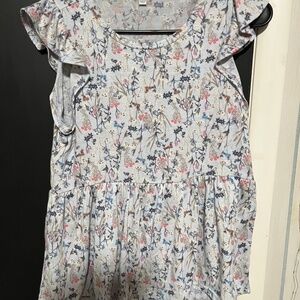 White Birch Floral Dress Shirt